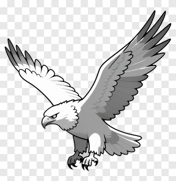 Cartoon Eagle Flying PNG