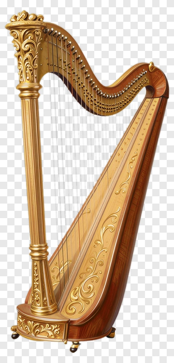 Ornate Harp PNG