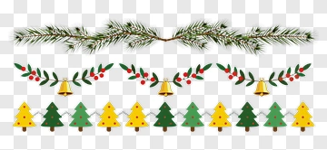 Christmas Tree Decoration Elements PNG