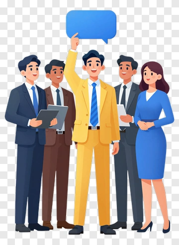 Business Team Collaborating In A Meeting PNG