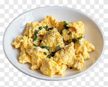 Scrambled Eggs With Herbs PNG