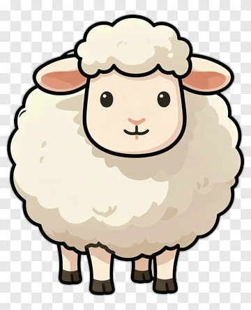 Cartoon Sheep PNG