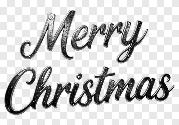 Merry Christmas Text Design PNG