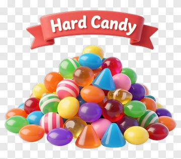 Colorful Hard Candy Pile PNG