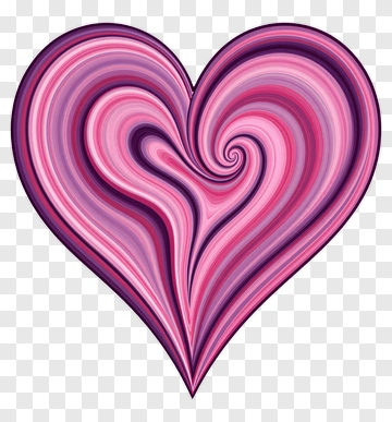 Colorful Heart Design PNG