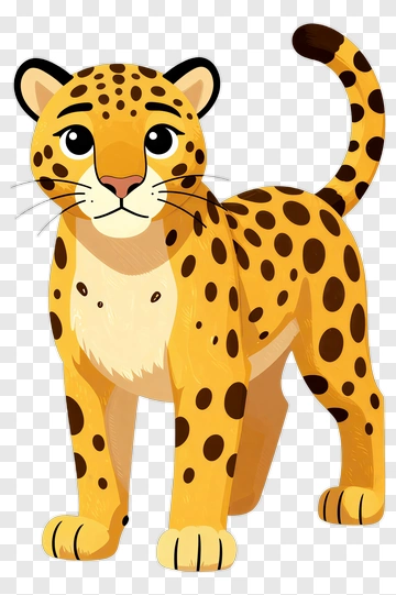 Cartoon Leopard PNG