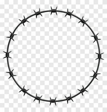 Barbed Wire Circle PNG