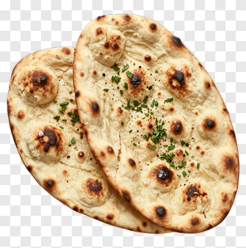 Freshly Baked Naan Bread PNG