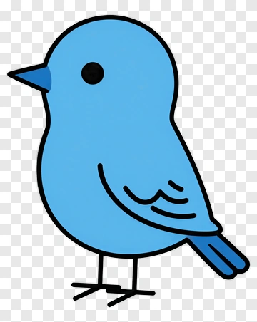 Cartoon Blue Bird PNG