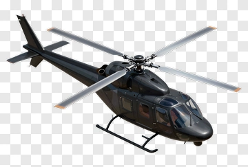 Black Helicopter PNG