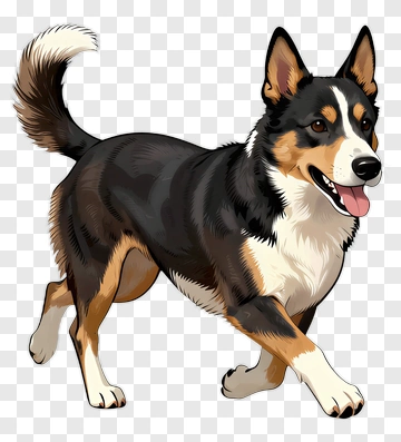 Happy Dog Running PNG