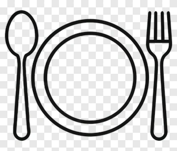 Plate With Spoon And Fork PNG
