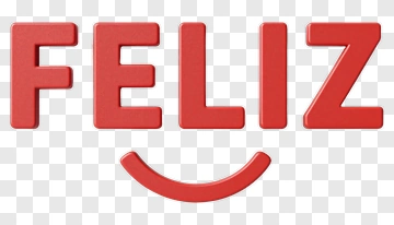 Feliz Text With Smiley Face PNG