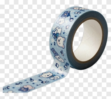 Cute Bear Pattern Washi Tape PNG