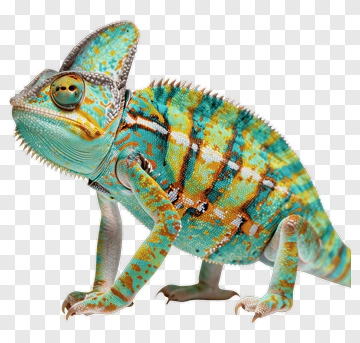 Colorful Chameleon PNG