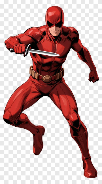 Daredevil Holding A Sword PNG