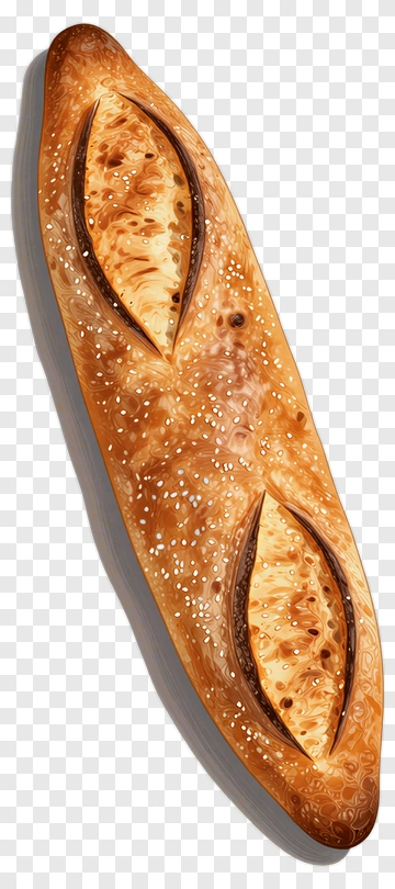 Freshly Baked Bread Loaf PNG