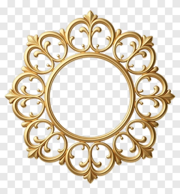 Ornate Gold Frame PNG