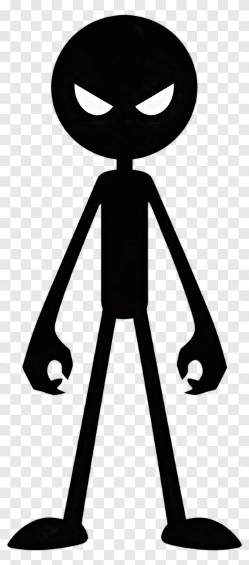 Cartoon Character With Menacing Stance PNG