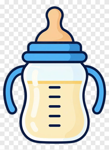 Cartoon Baby Bottle PNG