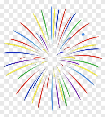 Colorful Firework Display PNG