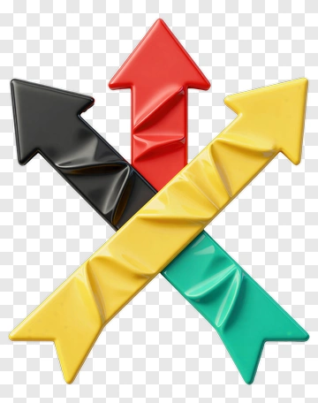 Colorful Directional Arrows PNG