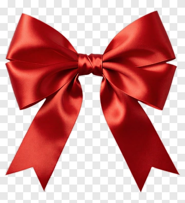 Red Ribbon Bow PNG