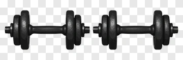 Black Dumbbell PNG