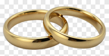 Gold Wedding Rings PNG