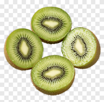 Sliced Kiwi Fruit PNG