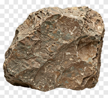 Rock With Unique Texture And Color Patterns PNG