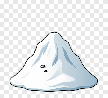 Cartoon Snow Pile PNG