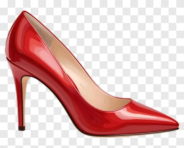Red High Heel Shoe PNG
