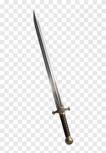 Sword With Decorative Handle PNG