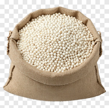 Sack Filled With White Beads PNG