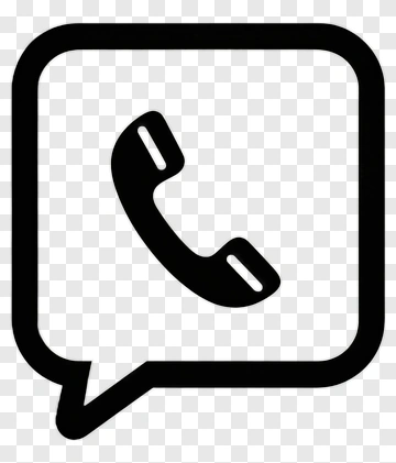 Telephone Icon In Speech Bubble PNG
