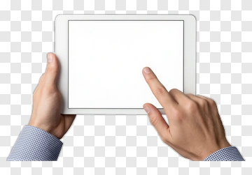 Person Using A Tablet PNG