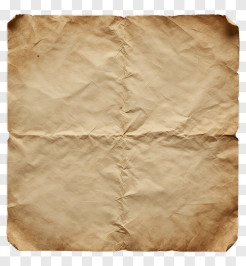 Wrinkled Vintage Paper PNG
