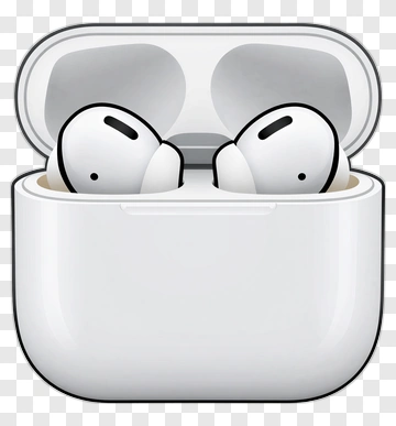 Wireless Earbuds In Charging Case PNG