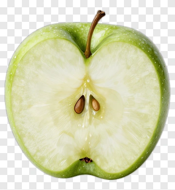Sliced Green Apple PNG