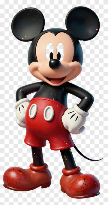3D Cartoon Mouse Character PNG
