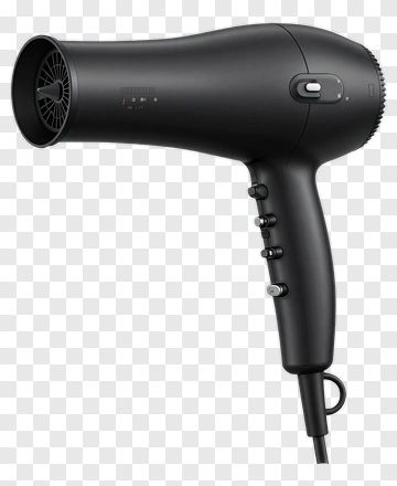 Black Hair Dryer PNG