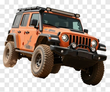Orange Off-Road Suv PNG