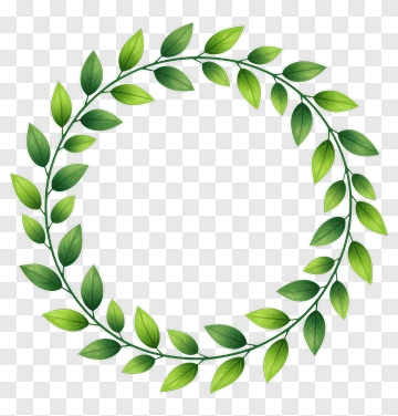 Green Leaf Wreath PNG