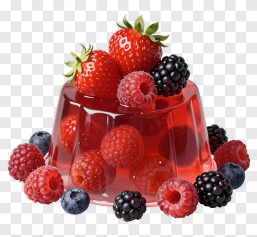 Jelly Dessert With Berries PNG