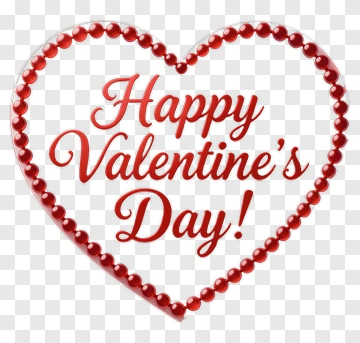 Happy Valentine's Day Heart PNG