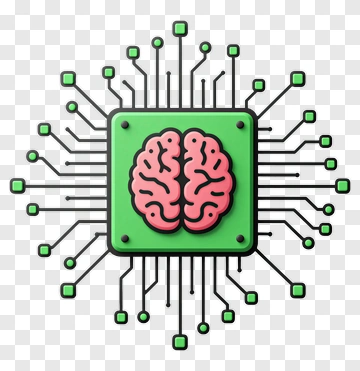 Brain With Circuit Connections PNG