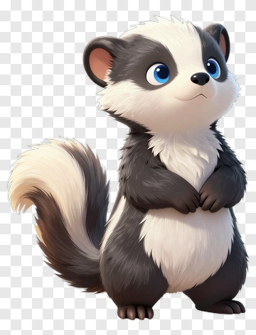 Cartoon Raccoon Character PNG