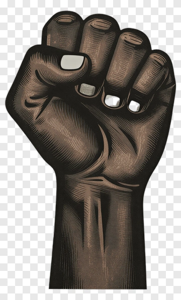 Raised Fist Symbolizing Strength And Unity PNG