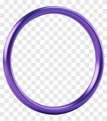Purple Circular Frame PNG